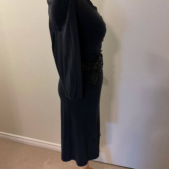 BCBGMaxAzria one shoulder dress with belt - Picture 7 of 13